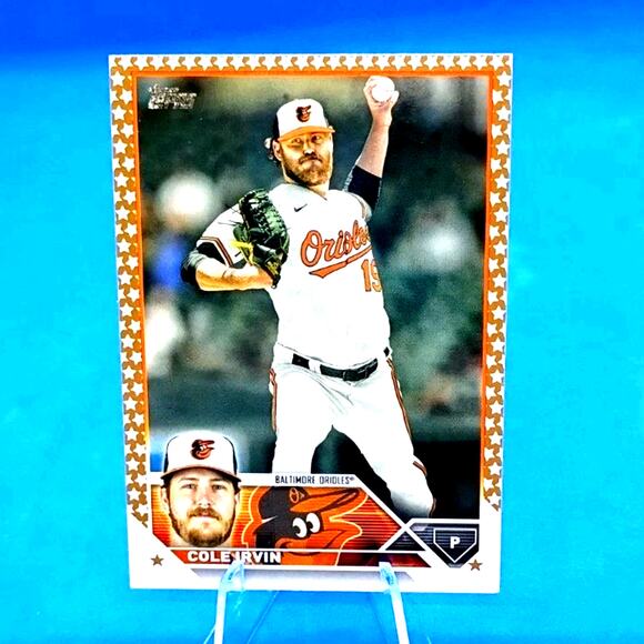2023 Topps Complete Set - Cole Irvin #408 Gold Star - Picture 2 of 4